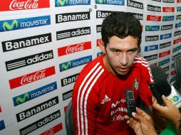 El centrocampista Israel Castro, tras una sesión de entrenamiento con la Selección mexicana. MEXSPORT  /