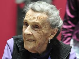 El 10 de abril pasado la pintora acudió a la inauguración de la exposición Escultura reciente. Leonora Carrington 94 aniversario.EFE  /