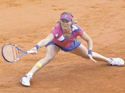 Kim Clijsters no supo explicar la caída tan abrupta en el partido de ayer. REUTERS  /