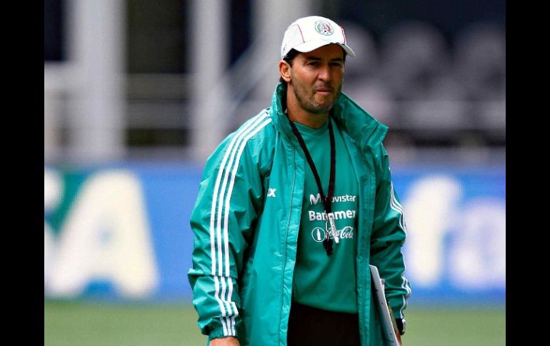 José Manuel de la Torre durante el entrenamiento de la Selección Mexicana en Seattle. MEXSPORT  /