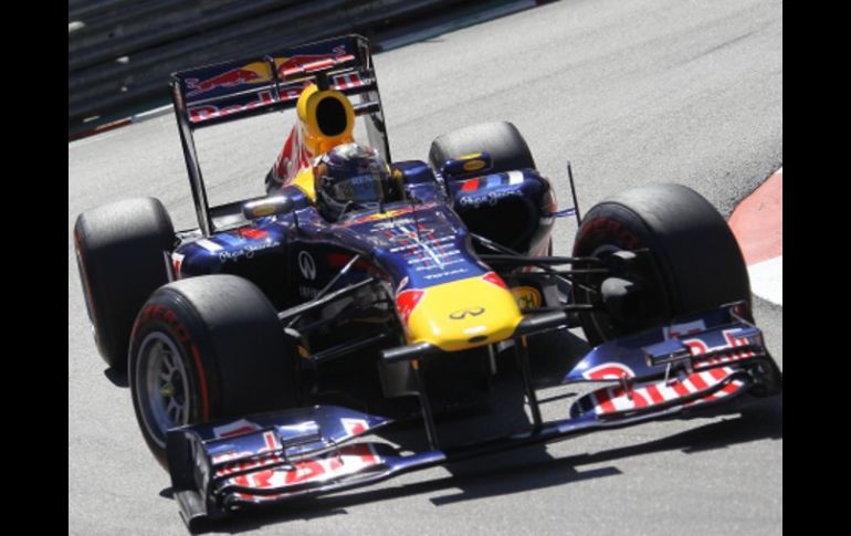 Vettel durante la última carrera del Gran Premio de Mónaco donde se adjudicó la victoria. AP  /