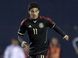 El delantero mexicano, Carlos Vela, durante el partido amistoso ante Venezuela. MEXSPORT  /