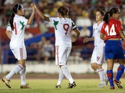 La Selección mexicana femenil, durante partido amistoso ante Costa Rica. MEXSPORT  /