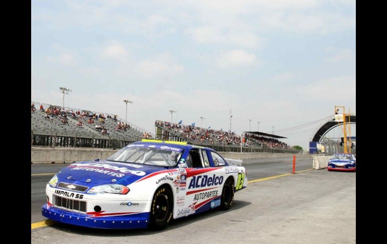 Patrick Goeters, durante el día 2 del NASCAR Corona GP de Monterrey. MEXSPORT  /