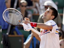 Djokovic luego de su pasada victoria ante Richard Gasquet. EFE  /