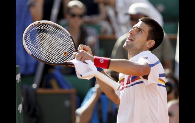 Djokovic luego de su pasada victoria ante Richard Gasquet. EFE  /