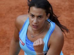 La francesa Marion Bartoli durante el partido de cuartos de final del Torneo Roland Garros. REUTERS  /