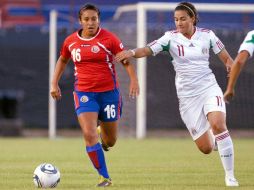 La mediocampista Nayeli Rangel, durante partido amistoso ante Costa Rica. MEXSPORT  /