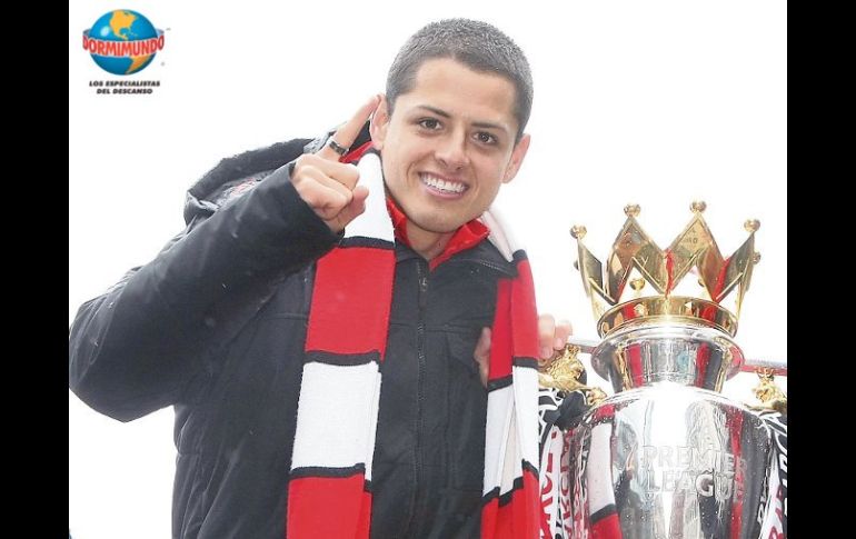 Javier Hernández marcó seis goles en competencias internacionales con Manchester y México, sin tomar en cuenta la Liga Premier.EFE  /