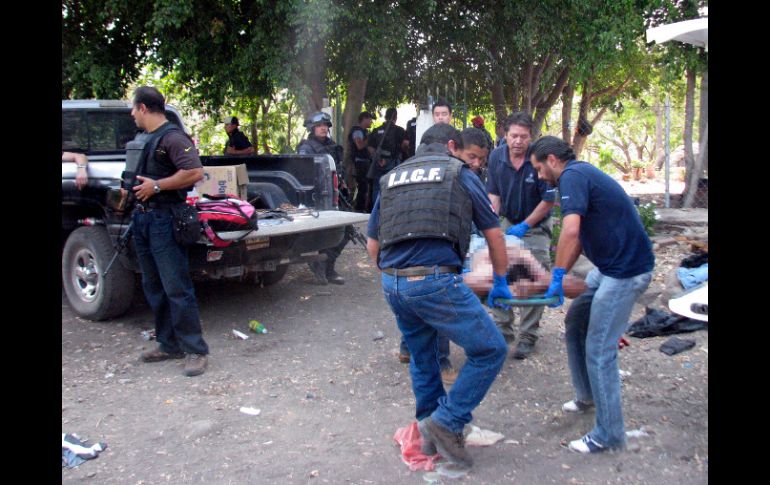 El pasado fin de semana, en el lugar donde se ubicaban los cuerpos, murieron 15 sicarios en enfrentamiento. AFP  /