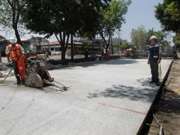 Obra dehabilitación de la avenida Prolongación Alcalde, en Guadalajara. A. GARCÍA  /