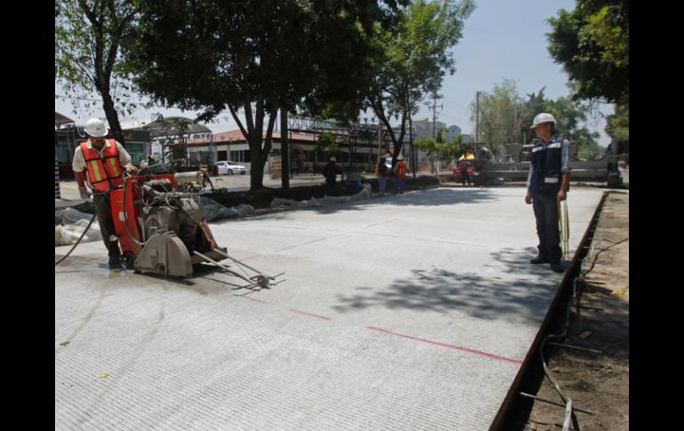 Obra dehabilitación de la avenida Prolongación Alcalde, en Guadalajara. A. GARCÍA  /