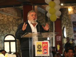 Alejandro Encinas se declaró convencido de que ganará los comicios mexiquenses. NTX  /