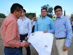 Héctor Vielma, presidente municipal de Zapopan, dio el banderazo del inicio de las obras del nuevo edificio de la Policía. ESPECIAL  /