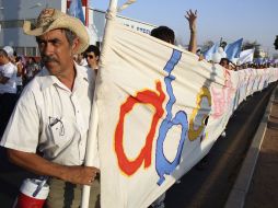 Participantes de la marcha en conmemoración del segundo aniversario de la tragedia en la guardería ABC. EL UNIVERSAL  /