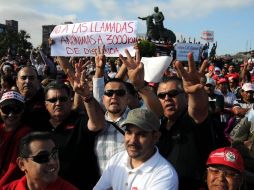 Manifestantes en Tijuana pidieron la liberación de Jorge Hank Rhon, detenido en su domicilio el 4 de junio. EFE  /