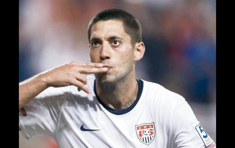 Clint Dempsey celebra su anotación, la segunda para Estados Unidos. MEXSPORT  /