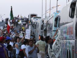 Residentes de Ciudad Juárez participan en la Caravana por la Paz con Justicia y Dignidad. AP  /