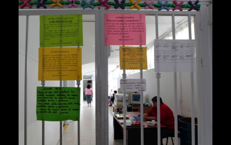 La guardería y el jardín de niños atienden principalmente a hijos de locatarios del Mercado San Juan de Dios. A. GARCÍA  /