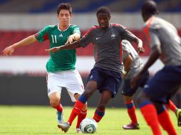 Marco Antonio Bueno de la Selección Mexicana Sub-17 en el partido amistoso ante Francia. MEXSPORT  /