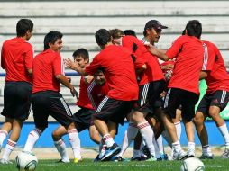 La Selección mexicana Sub-17 entrenando en Morelia. MEXSPORT  /