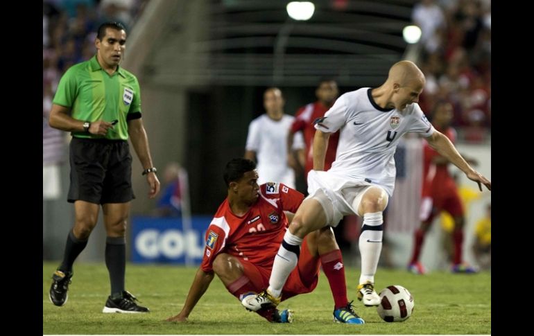 El jugador de Estados Unidos, Michael Bradley, durante el encuentro ante Panamá. MEXSPORT  /