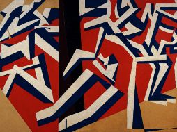 Fotografía del cuadro The Mud Bath (1914), del fallecido artista británico David Bomberg. EFE  /