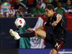 Javier 'Chicharito' Hernández no pudo concretar anotaciones en el duelo ante Costa Rica. AFP  /