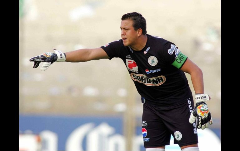 El arquero Miguel Becerra busca tener titularidad en conjunto lagunero.MEXSPORT  /