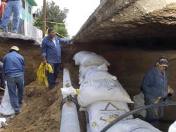 Empleados del SIAPA reprueban la propuesta de Vielma, quien pretende la extinción del SIAPA. A. GARCÍA  /