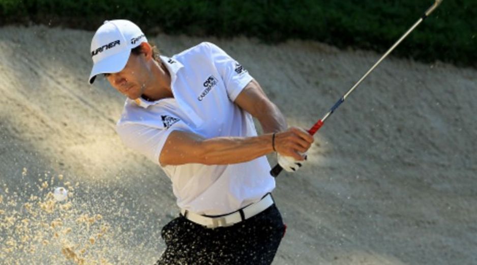 El golfista colombiano, Camilo Villegas, durante las prácticas antes del Torneo US Open de Golf. AFP  /