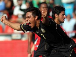 Javier cortés celebrando el primer gol. MEXSPORT  /