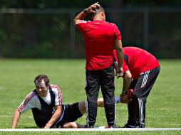 El mediocampista, Gerardo Torrado, durante un entrenamiento con la selección mexicana.MEXSPORT  /