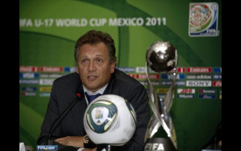 Jérôme Valcke, durante una rueda de prensa.MEXSPORT  /