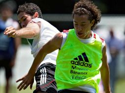 Andrés Guardado se entrena para el partido de cuartos de final de la Copa Oro, ante Guatemala. MEXSPORT  /