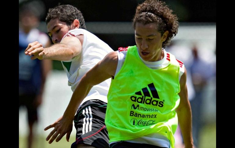 Andrés Guardado se entrena para el partido de cuartos de final de la Copa Oro, ante Guatemala. MEXSPORT  /