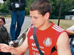 Javier Hernández es de los jugadores más solicitados en el Tricolor. MEXSPORT  /