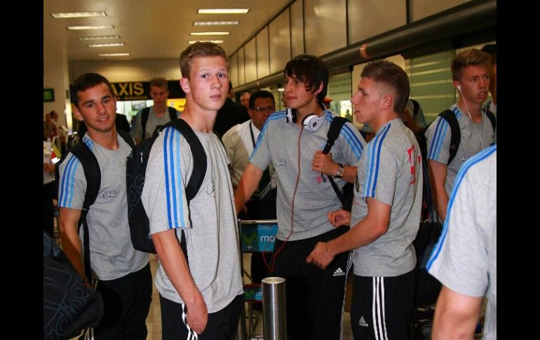 Selección Sub-17 de Alemania, luego de su llegada a México.MEXSPORT  /