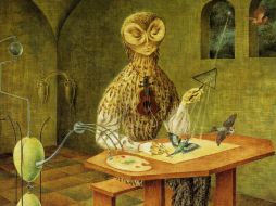 El relojero de Remedios Varo, una de las figuras centrales de la obra. EFE  /