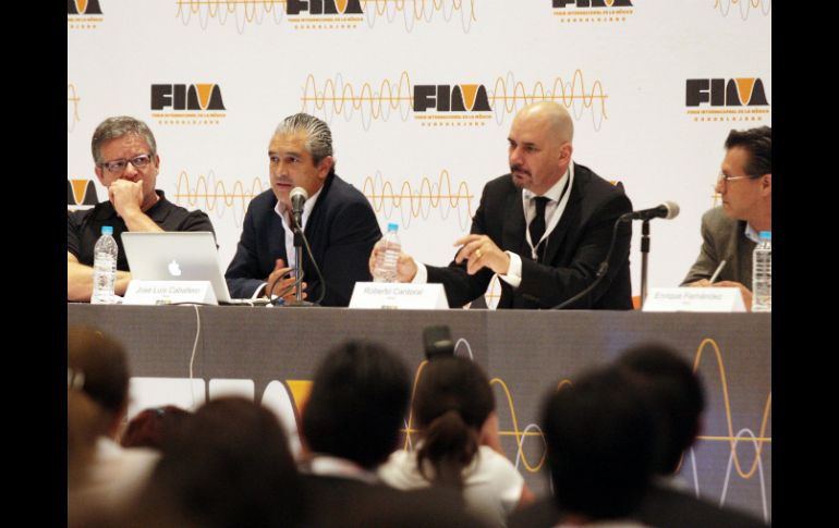 Mauricio Abaroa, José Luis Caballero, Roberto Cantoral y Enrique Fernández. E. BARRERA  /