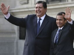 Tanto Alan García como Ollanta Humala, se reservaron los temas tratados en la reunión privada. AP  /