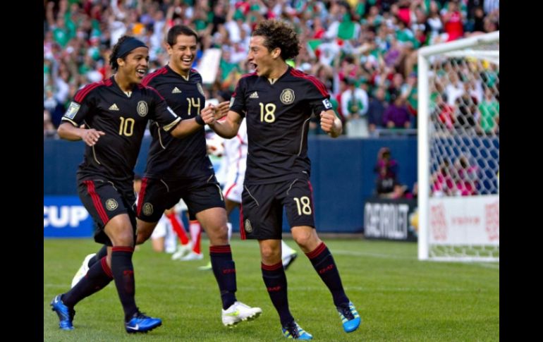 En la primera ronda, la Selección mexicana consiguió dos goleadas ante El Salvador y Cuba. MEXSPORT  /