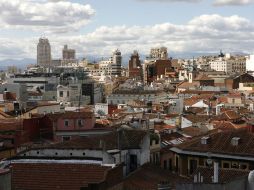 Vista aérea del centro de la capital española. EFE  /