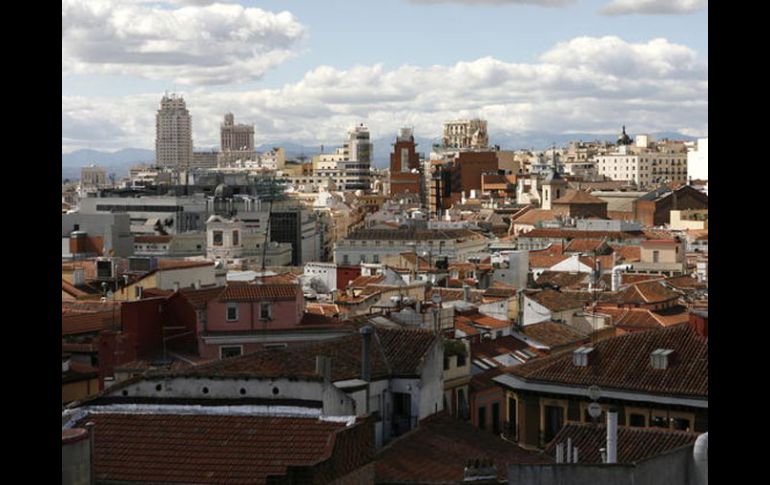 Vista aérea del centro de la capital española. EFE  /