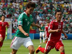 Carlor Fierro durante juego de la Copa del Mundo FIFA Sub 17 contra Corea del Norte. MEXSPORT  /