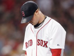 El lanzador de Boston, Jon Lester, abandona el terreno tras ser sustituido en la octava entrada. REUTERS  /