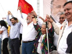 Alejandro Encinas realizó un mitin en Huixquilucan. UNIVERSAL  /