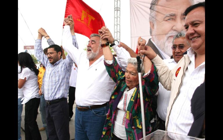 Alejandro Encinas realizó un mitin en Huixquilucan. UNIVERSAL  /