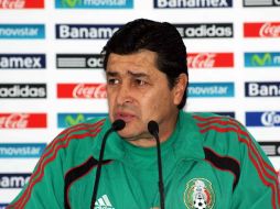 Luis Fernando Tena durante una sesion de entrenamiento y conferencia de prensa. MEXSPOT  /