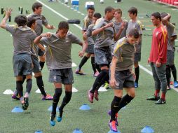 La Selección de Brasil entrenando en el estadio Omnilife. S. NÚÑEZ  /